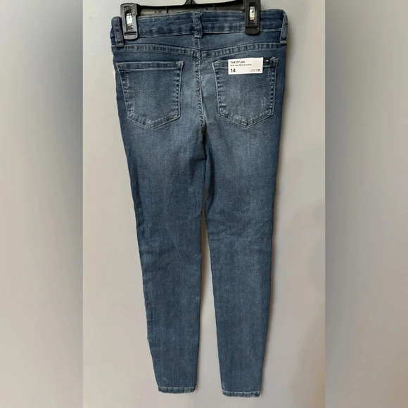 Joe's Dylan Mid Rise Skinny Ankle Ripped Medium Wash Jean Sz 14 - Picture 1 of 4